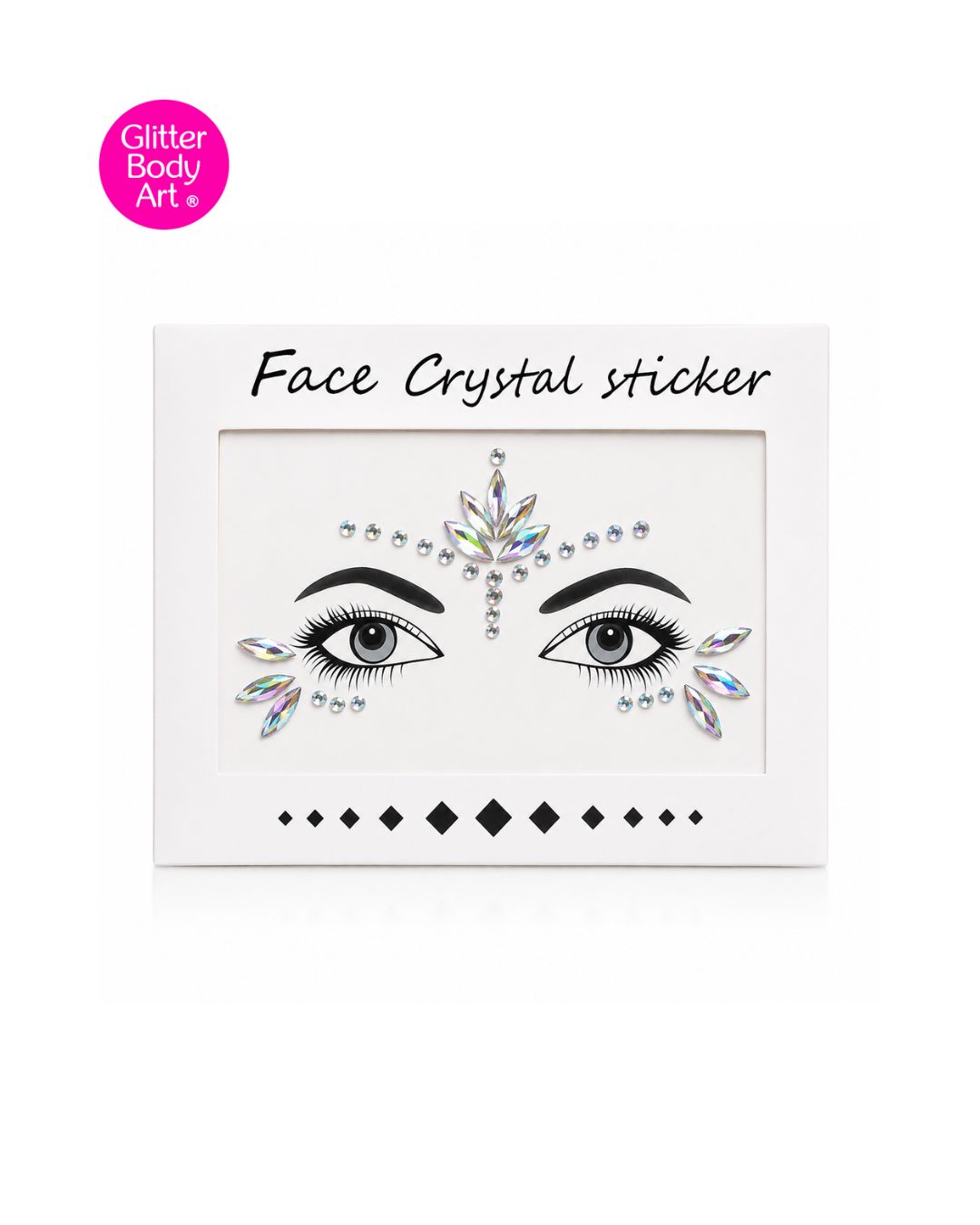 Festival Face Gems -Silver Moon