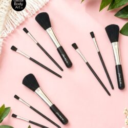 Black Glitter Tattoo Brush Sets x 3