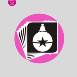 Bauble Temporary Tattoo Stencil 497(Pack of 5 or 25)