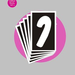 Candy CaneTemporary Tattoo Stencil 501(Pack of 5 or 25)