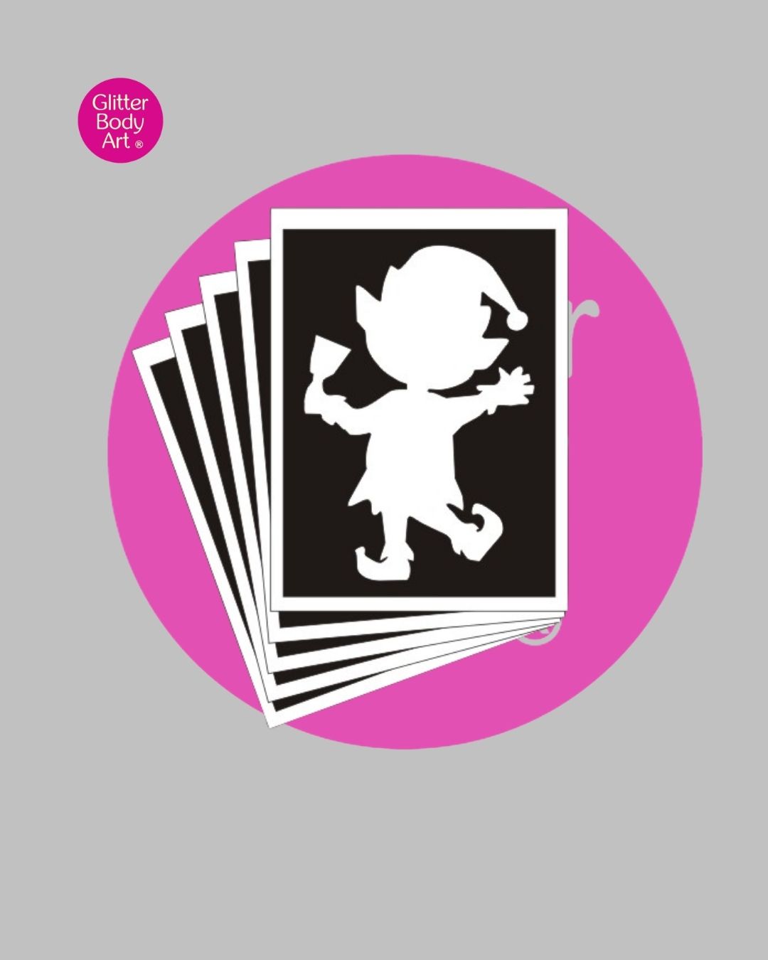 Elf Temporary Tattoo Stencil 498(Pack of 5 or 25)