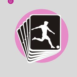 Footballer Glitter Tattoo Stencils 453 (Pack of 5 or 25)
