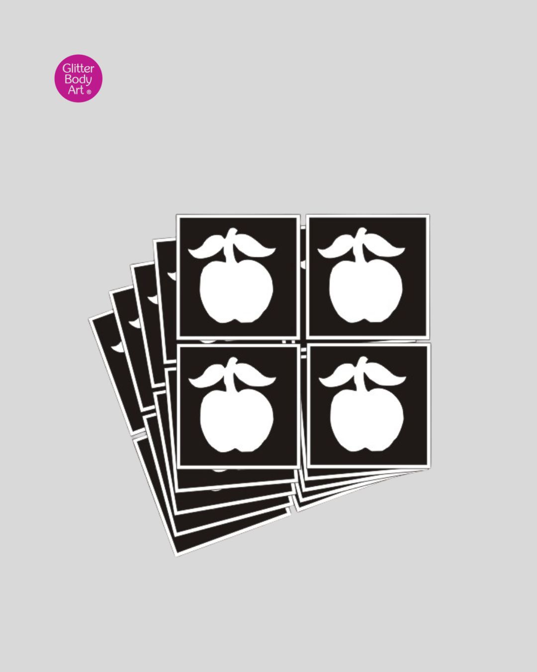 Mini Apple Temporary Tattoo (Pack of 5 or 25)