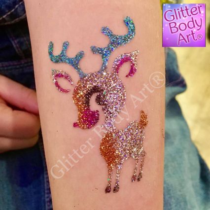 reindeer stencil, rudolf stencil, reindeer temporary tattoo, reindeer template, reindeer crafts