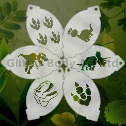 facepainting stencils, dinosaur template