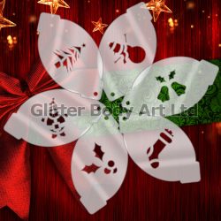 Christmas face paint stencil templates