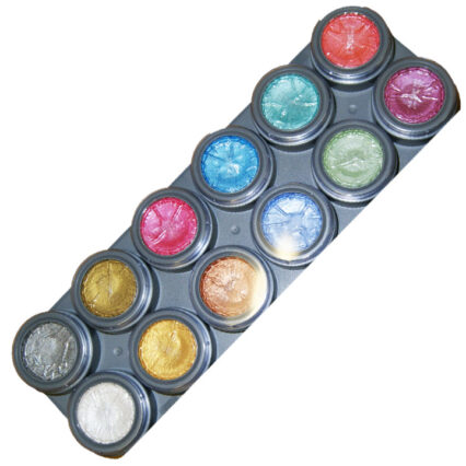 grimas pearl pallette of 12 colours