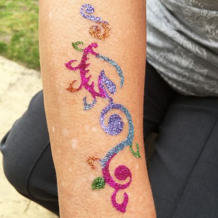 Henna Design Temporary Tattoo Stencils 354 (Pack of 5 or 25) - Image 2