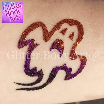 halloween ghost temporary tattoo stencil for halloween glitter tattoos