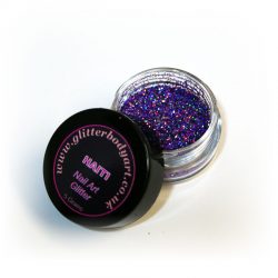 deep purple holographic nail art glitter for nail techs and salons