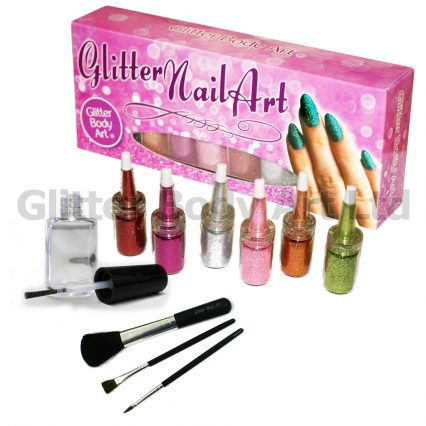 Glitter Nail Art Kit - glitter nails